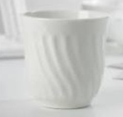 Чашка керамічна біла 200 мл, Довбиський фарфор